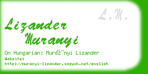 lizander muranyi business card